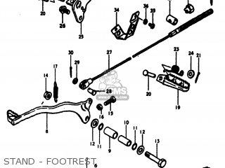 STAND - FOOTREST - RM250 1980 (T) USA (E03)