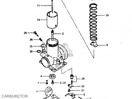 Suzuki RM250 1981 (X) parts lists and schematics