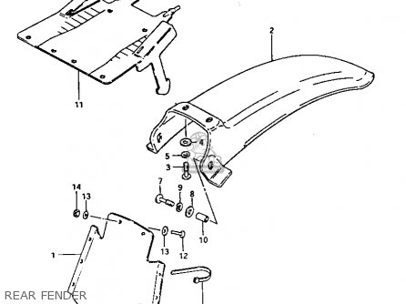 Suzuki RM250 1981 (X) parts lists and schematics