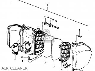 AIR CLEANER - RM250 1981 (X) USA (E03)