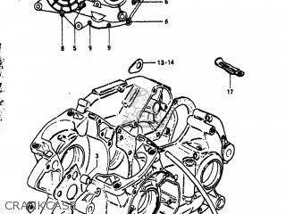 CRANKCASE - RM250 1981 (X) USA (E03)