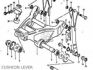 CUSHION LEVER - RM250 1981 (X) USA (E03)