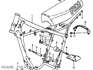 FRAME - SEAT - RM250 1981 (X) USA (E03)