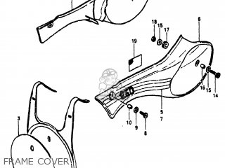 FRAME COVER - RM250 1981 (X) USA (E03)
