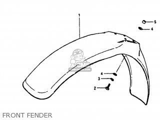 FRONT FENDER - RM250 1981 (X) USA (E03)