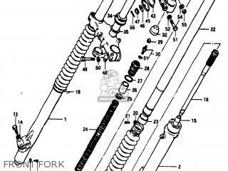 FRONT FORK - RM250 1981 (X) USA (E03)