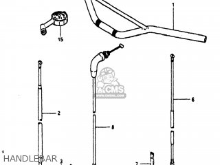 HANDLEBAR - RM250 1981 (X) USA (E03)
