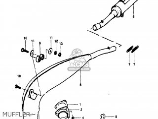 MUFFLER - RM250 1981 (X) USA (E03)