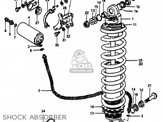SHOCK ABSORBER - RM250 1981 (X) USA (E03)