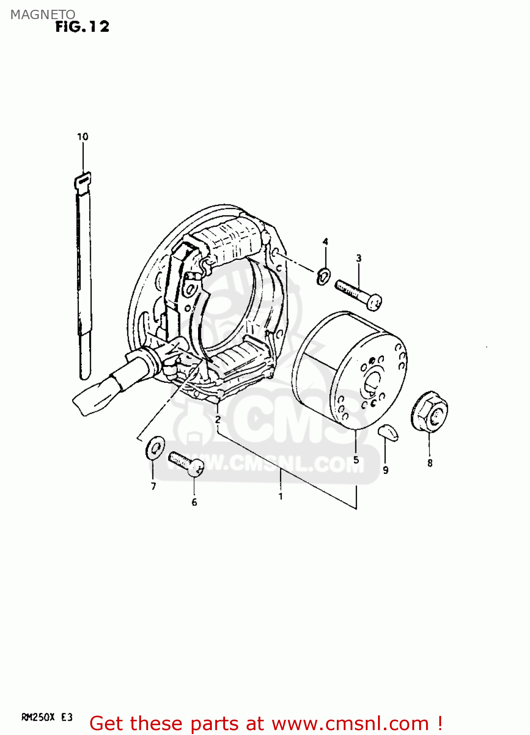 MAGNETO RM250 1981 (X)