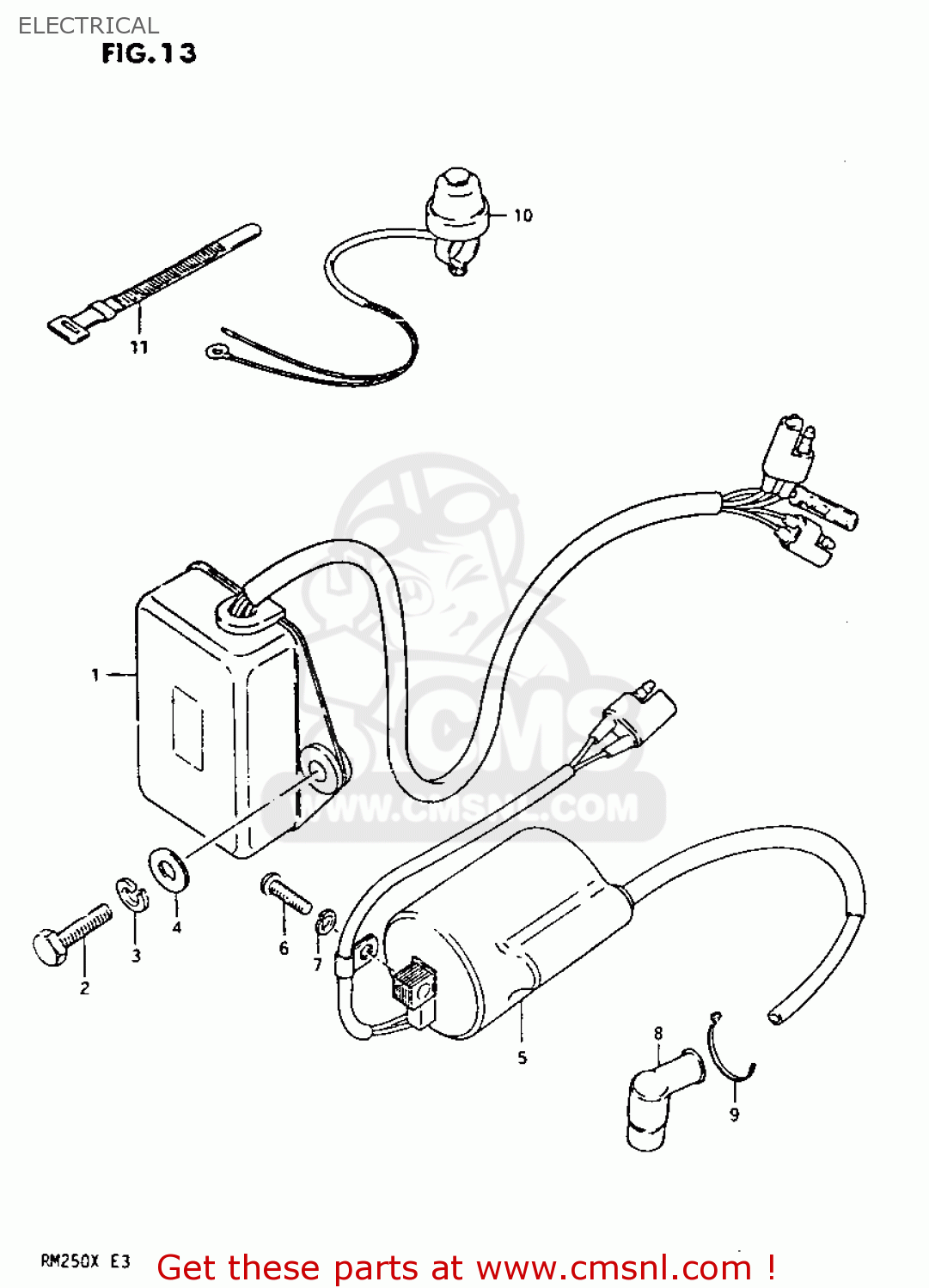 ELECTRICAL RM250 1981 (X)