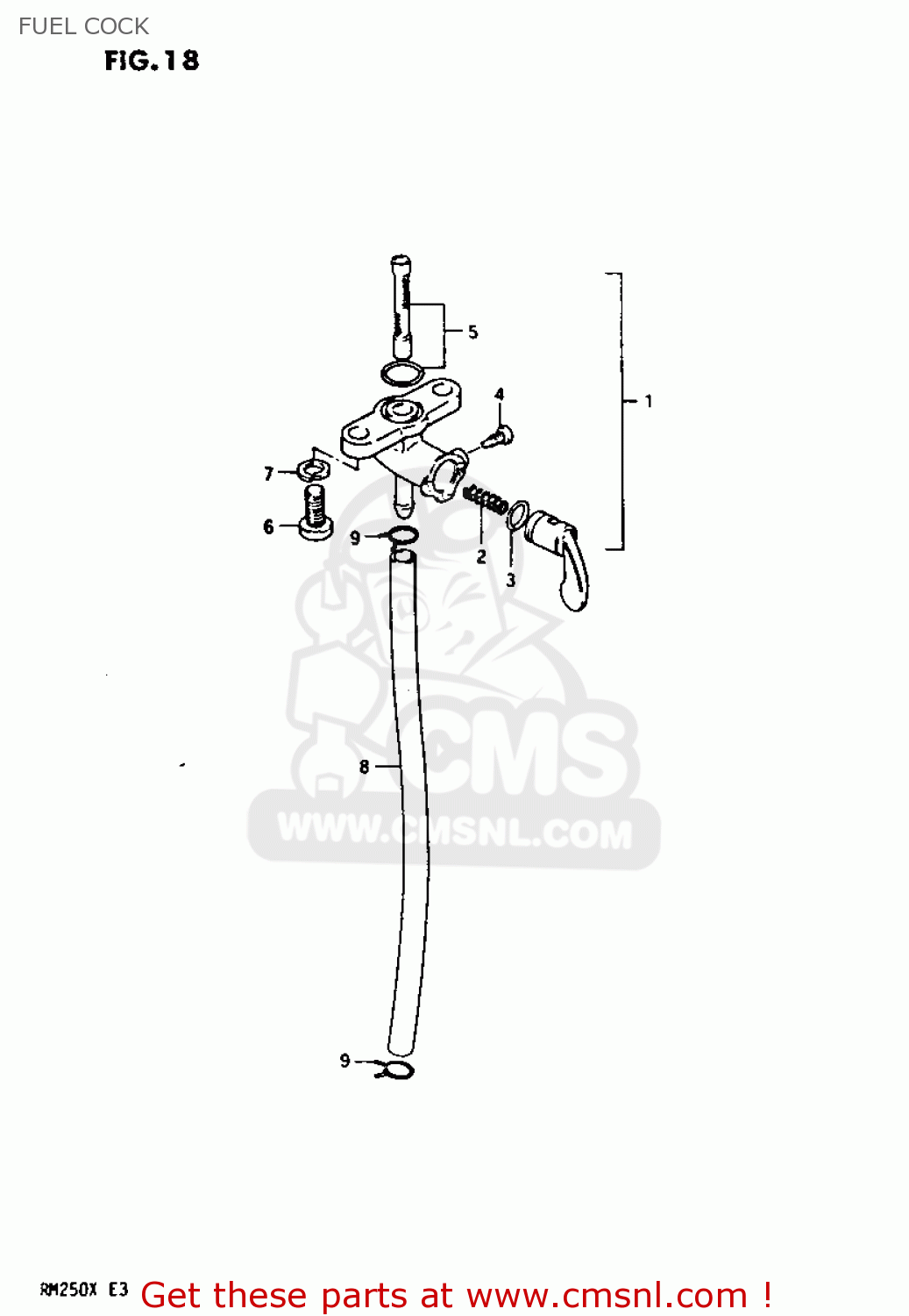 FUEL COCK RM250 1981 (X)