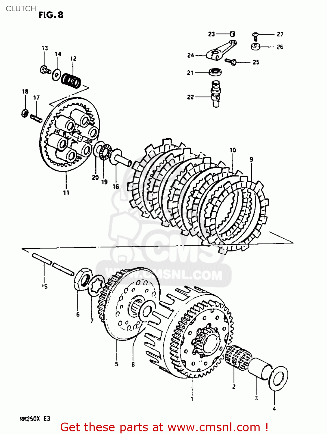 CLUTCH RM250 1981 (X)