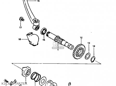 KICK STARTER - RM250 1981 (X)