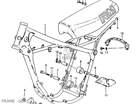 FRAME -SEAT - RM250 1981 (X)