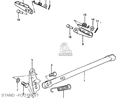 STAND -FOOTREST - RM250 1981 (X)