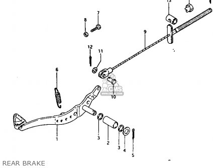 REAR BRAKE - RM250 1981 (X)