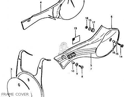 FRAME COVER - RM250 1981 (X)