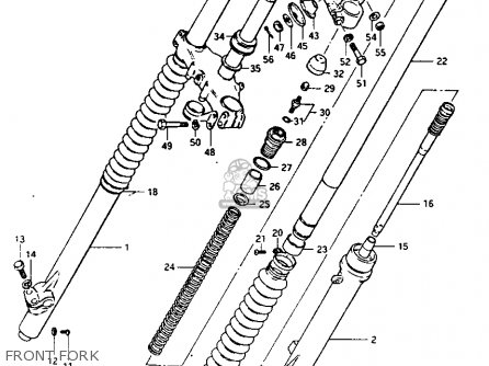 FRONT FORK - RM250 1981 (X)