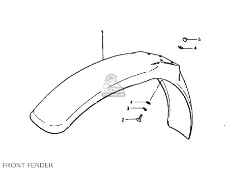 FRONT FENDER - RM250 1981 (X)