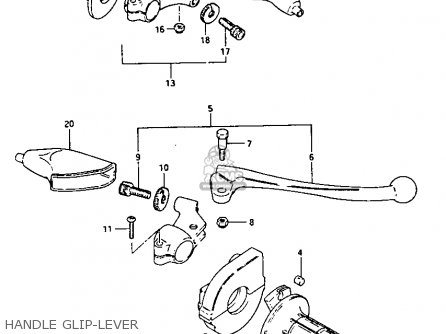 HANDLE GLIP-LEVER - RM250 1981 (X)