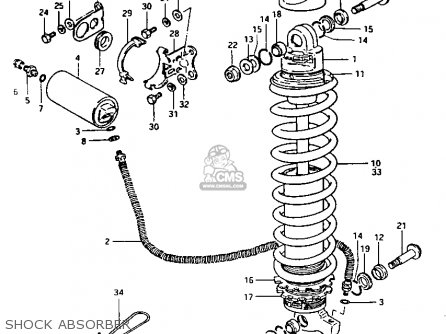 SHOCK ABSORBER - RM250 1981 (X)