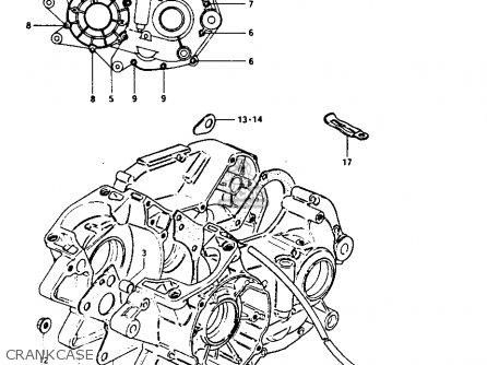 CRANKCASE - RM250 1981 (X)