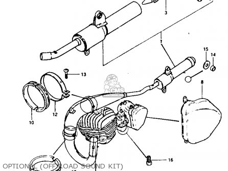 OPTIONAL (OFF ROAD SOUND KIT) - RM250 1981 (X)