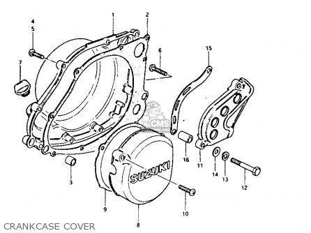 CRANKCASE COVER - RM250 1981 (X)
