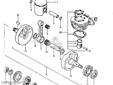 CRANKSHAFT - RM250 1981 (X)