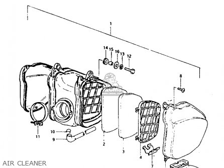 AIR CLEANER - RM250 1981 (X)