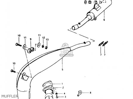MUFFLER - RM250 1981 (X)