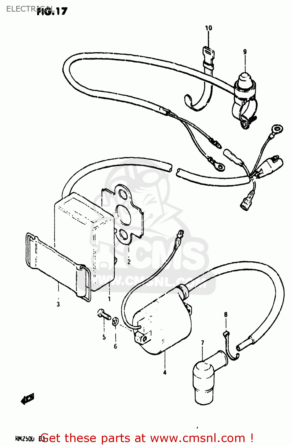 ELECTRICAL RM250 1982 (Z) USA (E03)