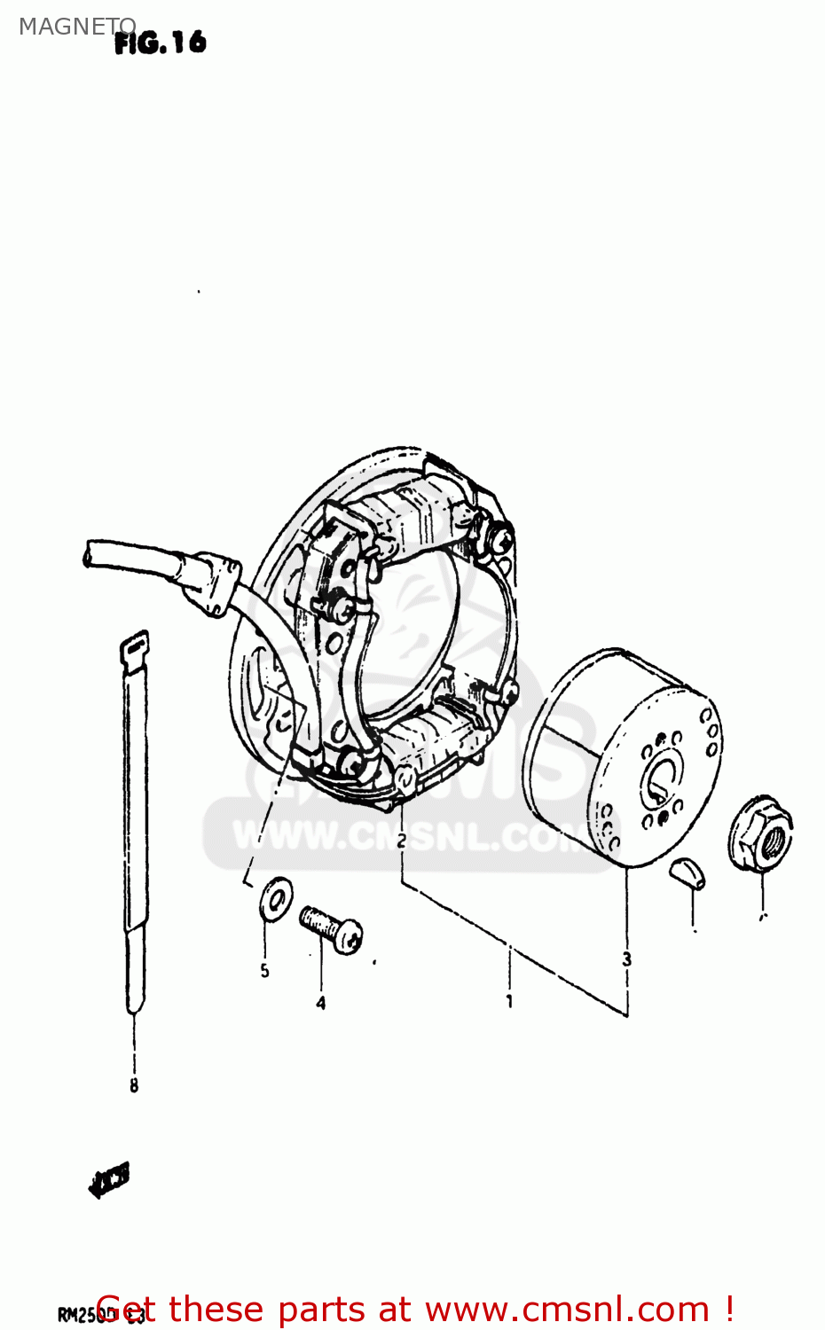 MAGNETO RM250 1982 (Z) USA (E03)