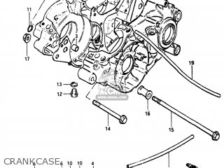 CRANKCASE - RM250 1982 (Z) USA (E03)