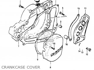 CRANKCASE COVER - RM250 1982 (Z) USA (E03)