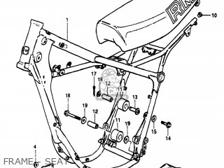 FRAME - SEAT - RM250 1982 (Z) USA (E03)