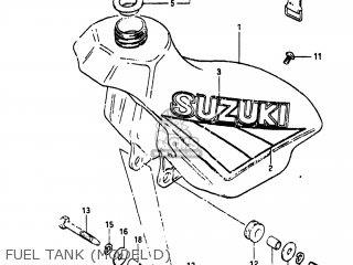 FUEL TANK (MODEL D) - RM250 1982 (Z) USA (E03)