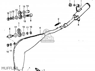 MUFFLER - RM250 1982 (Z) USA (E03)