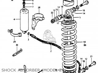 SHOCK ABSORBER (MODEL Z) - RM250 1982 (Z) USA (E03)