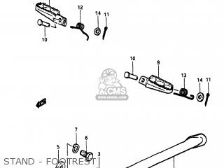 STAND - FOOTREST - RM250 1982 (Z) USA (E03)