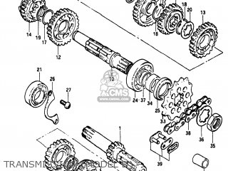 TRANSMISSION (MODEL D) - RM250 1982 (Z) USA (E03)