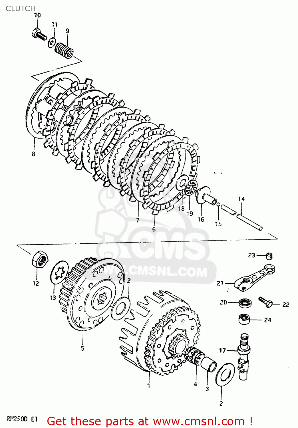 CLUTCH RM250 1982 (Z)