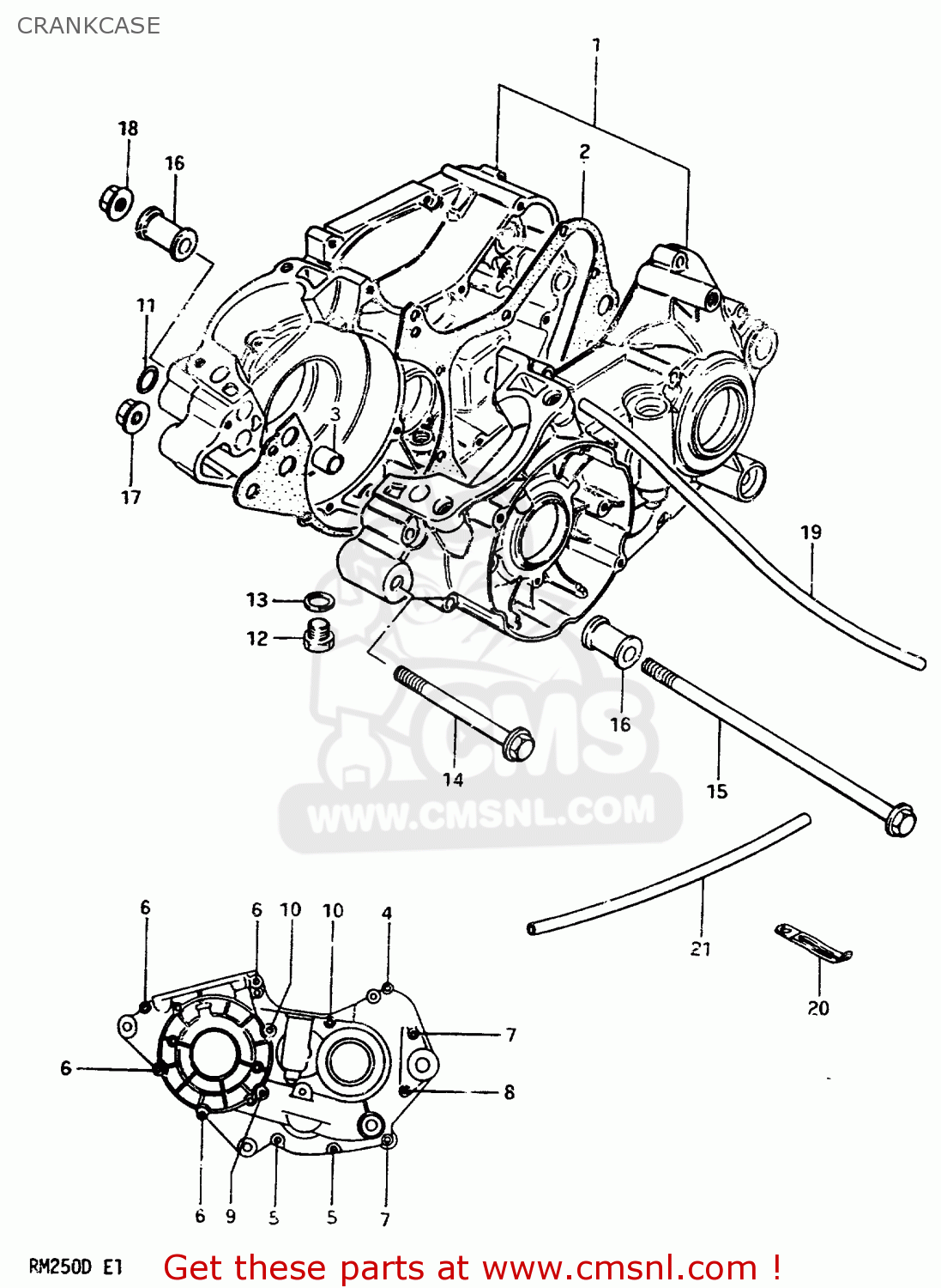CRANKCASE RM250 1982 (Z)