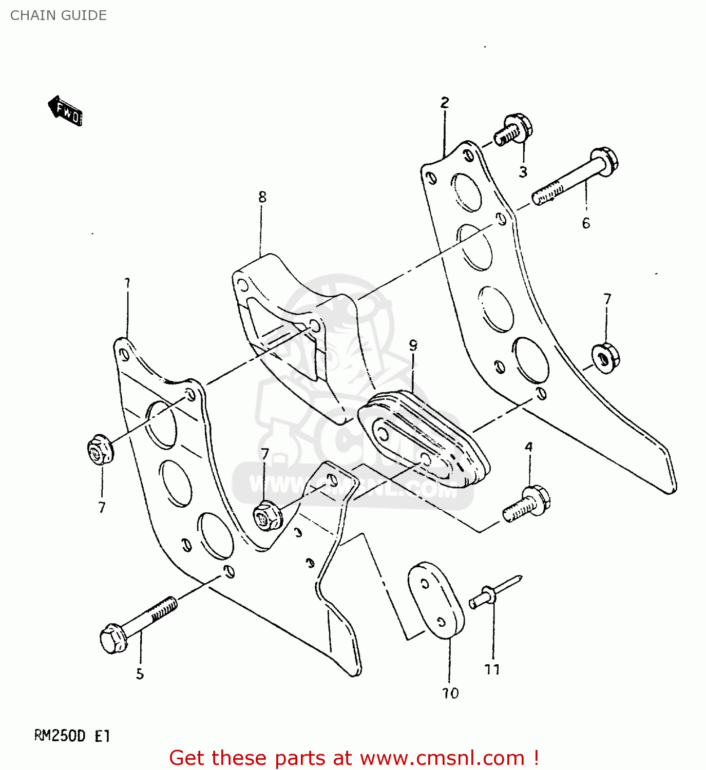 CHAIN GUIDE RM250 1982 (Z)