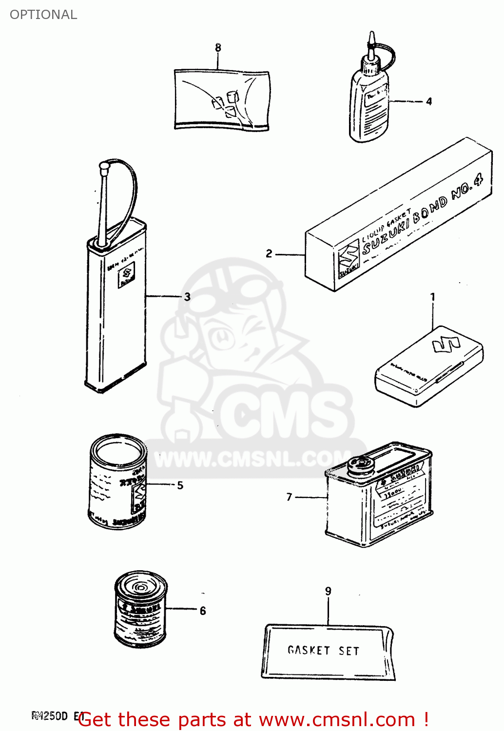 OPTIONAL RM250 1982 (Z)