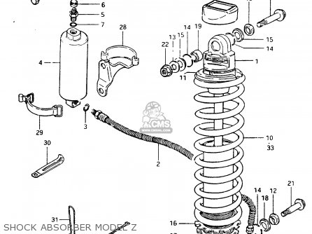 SHOCK ABSORBER MODEL Z - RM250 1982 (Z)