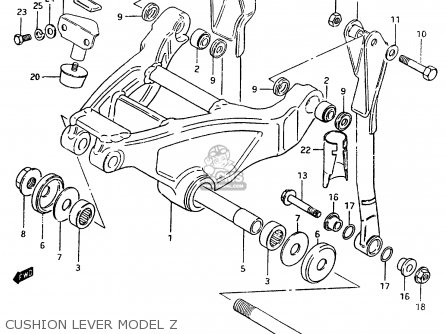 CUSHION LEVER MODEL Z - RM250 1982 (Z)