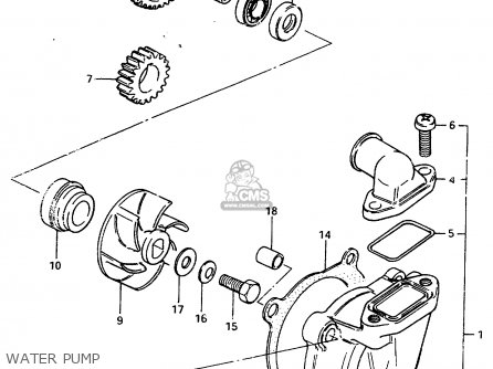 WATER PUMP - RM250 1982 (Z)