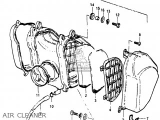 AIR CLEANER - RM250 1983 (D) USA (E03)